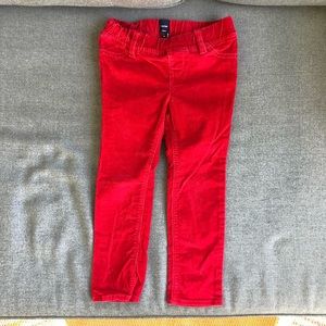 BabyGap red corduroy pants